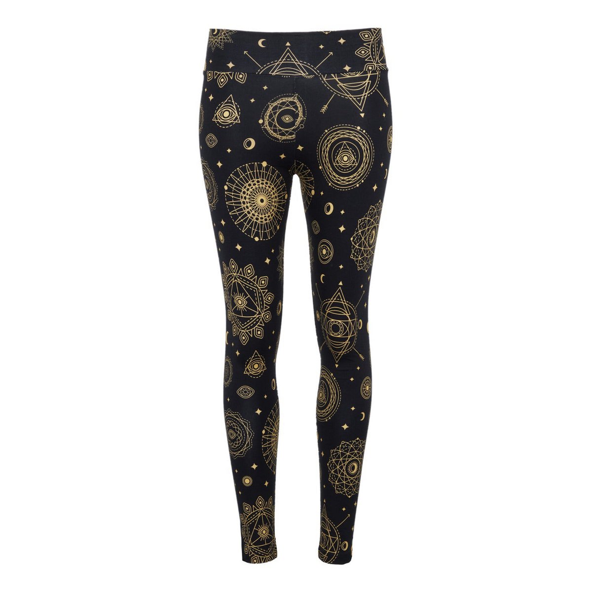 Leggins schwarz gold Astrologie