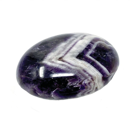 Chevron Amethyst Palmstein, Größe ca. 5cm x 5cm x 1cm