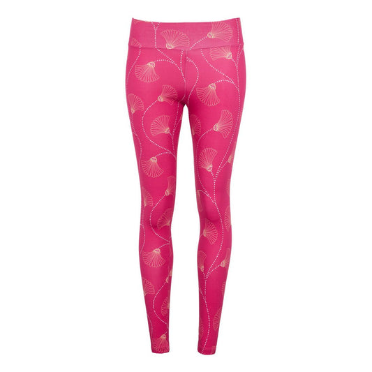 Leggins pink mit Blumenmuster