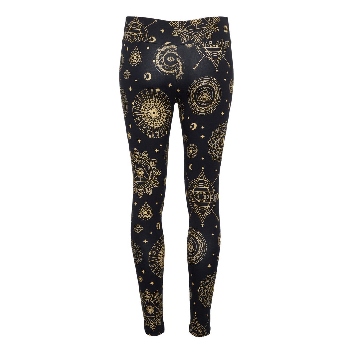 Mystique-Leggings aus Bio-Baumwolle Yogahose Stretch schwarz