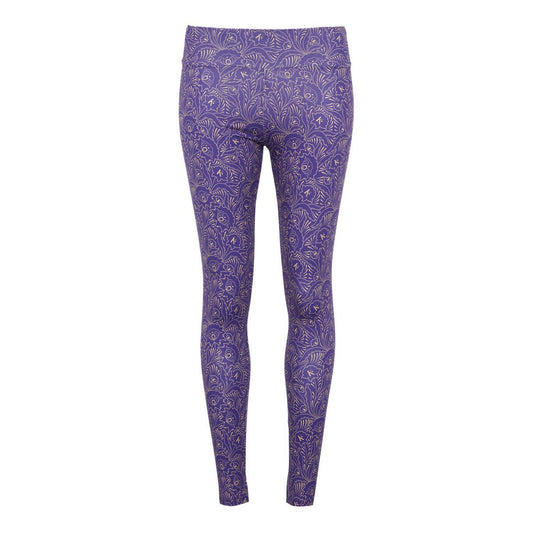 Leggings wild nature Lila blau Bio Baumwolle