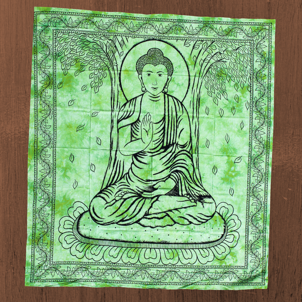 Wandbehang aus Baumwolle Motiv : „Buddha“,