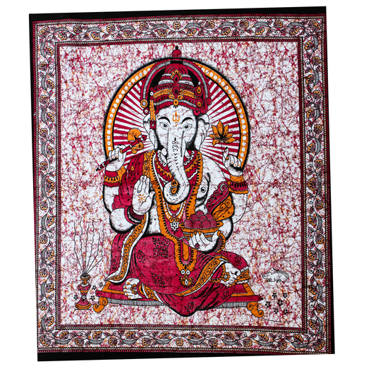 Wandbehang aus Baumwolle Motiv : „Ganesha“